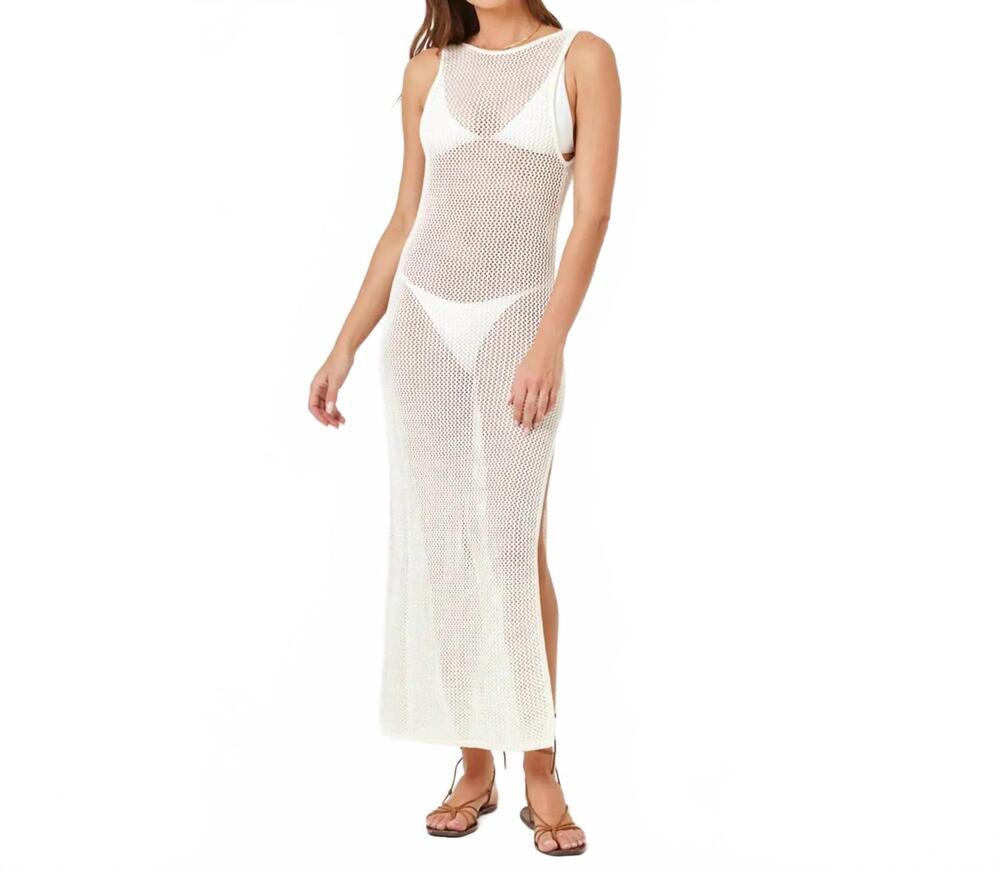NEW L*SPACE villa nova cover up in cream